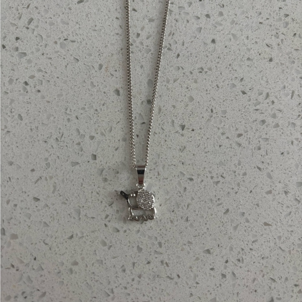 Silver Elephant Necklace